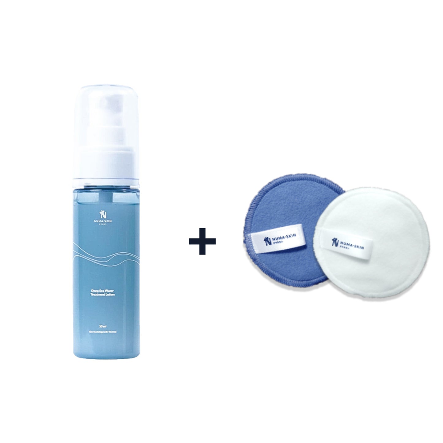 Bundling Numa Skin Deep Sea Water Treatment Lotion 50ml Travel Size / Hydrating Toner dan Cotton Pads Numa Skin