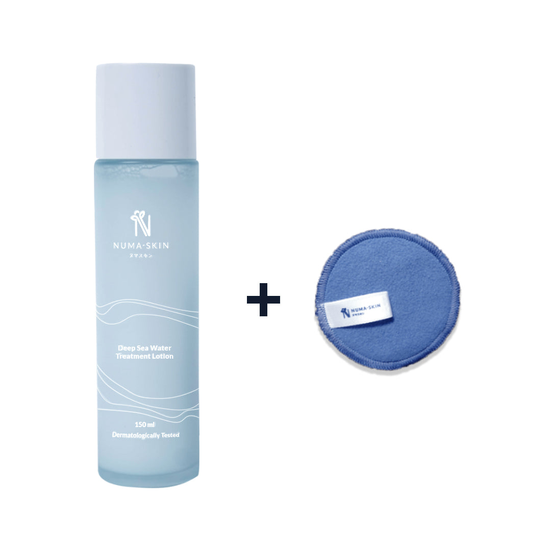 Bundling Numa Skin Deep Sea Water Treatment Lotion 150ml dan Cotton Pads Numa Skin