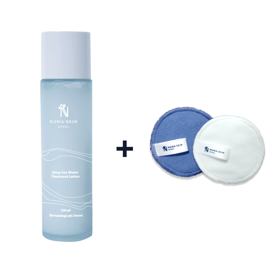 Bundling Numa Skin Deep Sea Water Treatment Lotion 150ml dan Cotton Pads Numa Skin