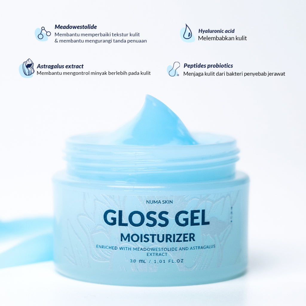 Bundling Numa Skin Deep Sea Water Treatment Lotion 50ml + Gloss Gel Moisturizer 30ml